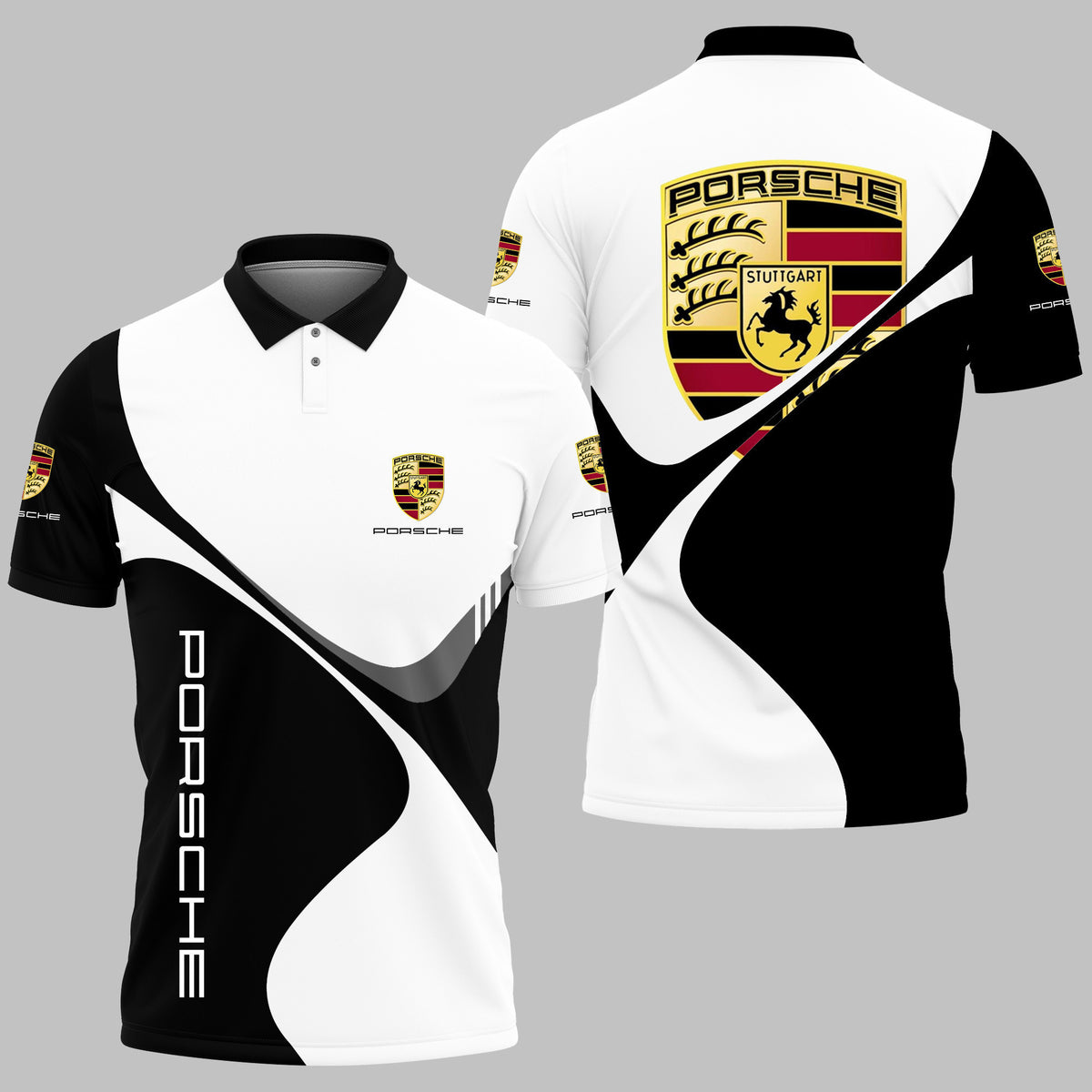 3D Printed PORSCHE Polo Shirt Ver 1