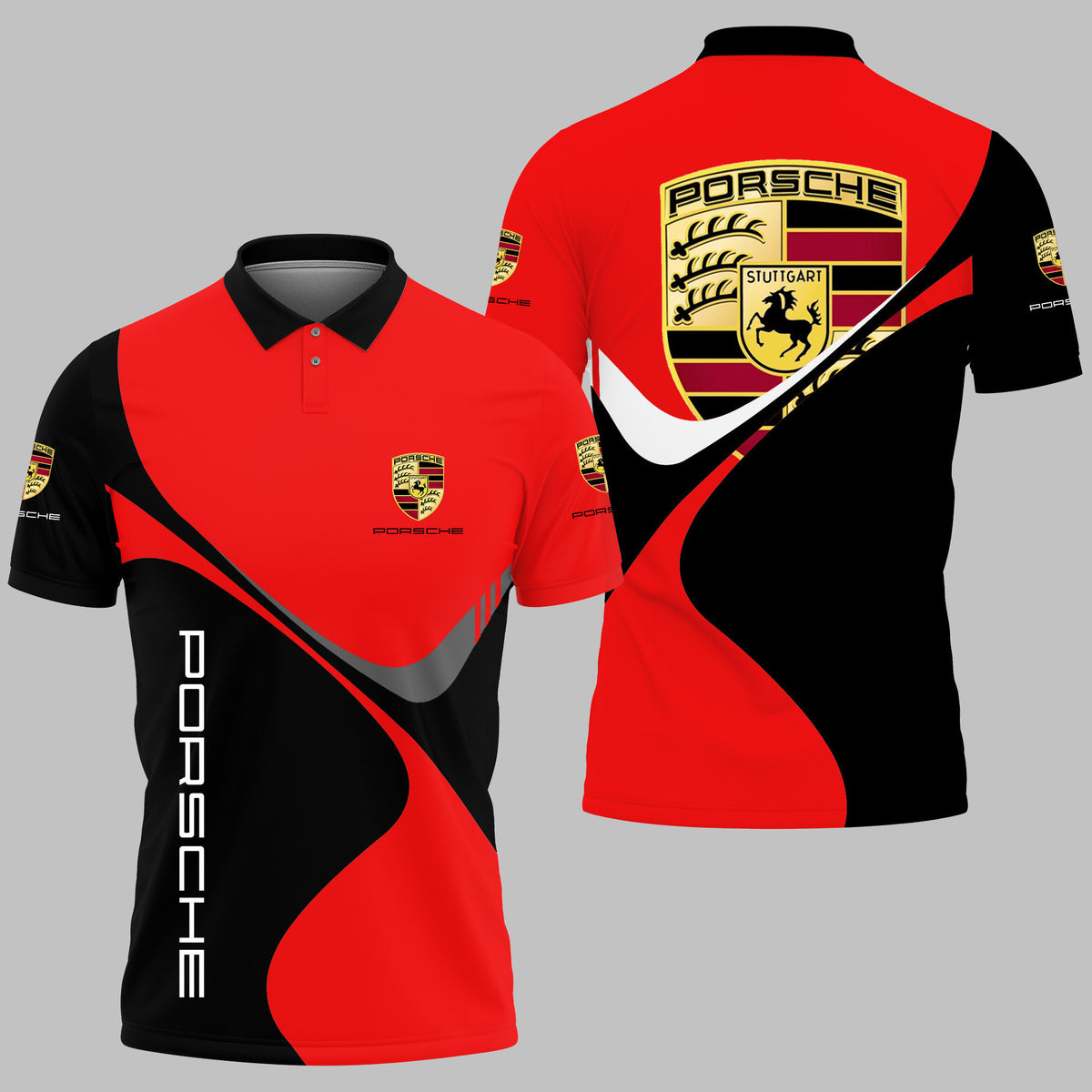3D Printed PORSCHE Polo Shirt Ver 2
