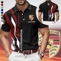 3D All Over Printed Porsche Limited Edition Polo Shirt
