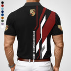 3D All Over Printed Porsche Limited Edition Polo Shirt