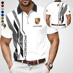 3D All Over Printed Porsche Limited Edition Polo Shirt