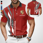 3D All Over Printed Porsche Limited Edition Polo Shirt
