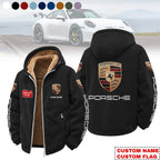 Porsche 3D Zipper Fleece Hoodie HD06021