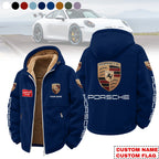 Porsche 3D Zipper Fleece Hoodie HD06021