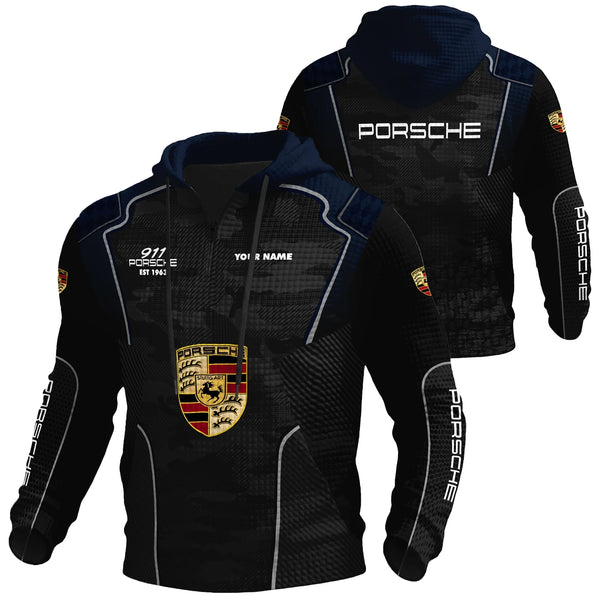 3D All Over Printed Porsche Limited Edition Quarter zip hoodie ZH22031