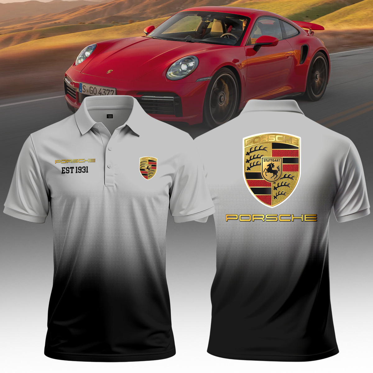 3D All Over Printed Porsche Limited Edition PL06041