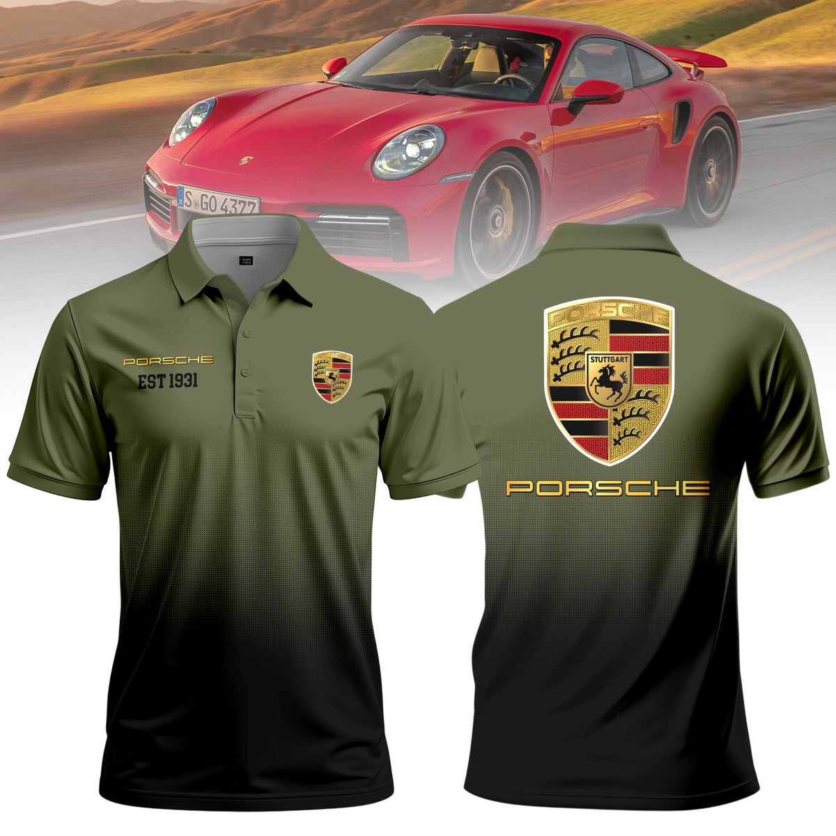 3D All Over Printed Porsche Limited Edition PL06041