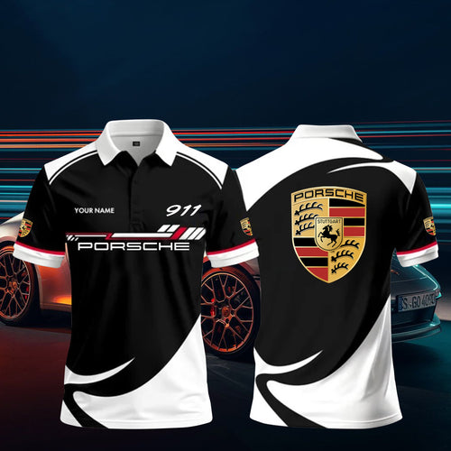 3D All Over Printed Porsche 911 Polo Shirt Limited Edition PL23061