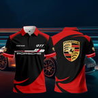 3D All Over Printed Porsche 911 Polo Shirt Limited Edition PL23061