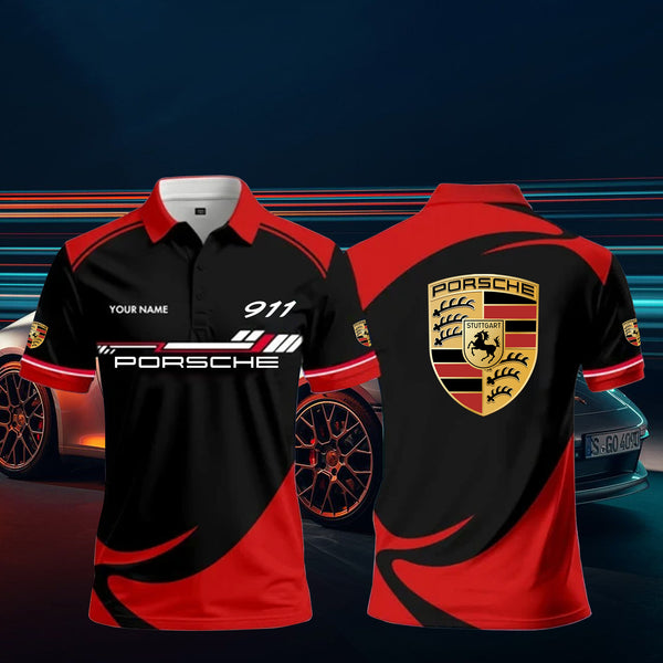 3D All Over Printed Porsche 911 Polo Shirt Limited Edition PL23061