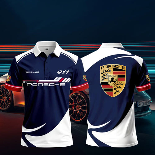 3D All Over Printed Porsche 911 Polo Shirt Limited Edition PL23061