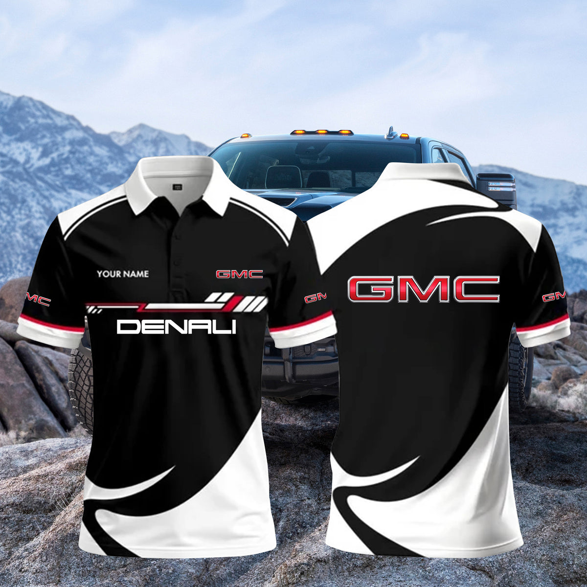 3D All Over Printed GMC DENALI Polo Shirt Limited Edition PL08071