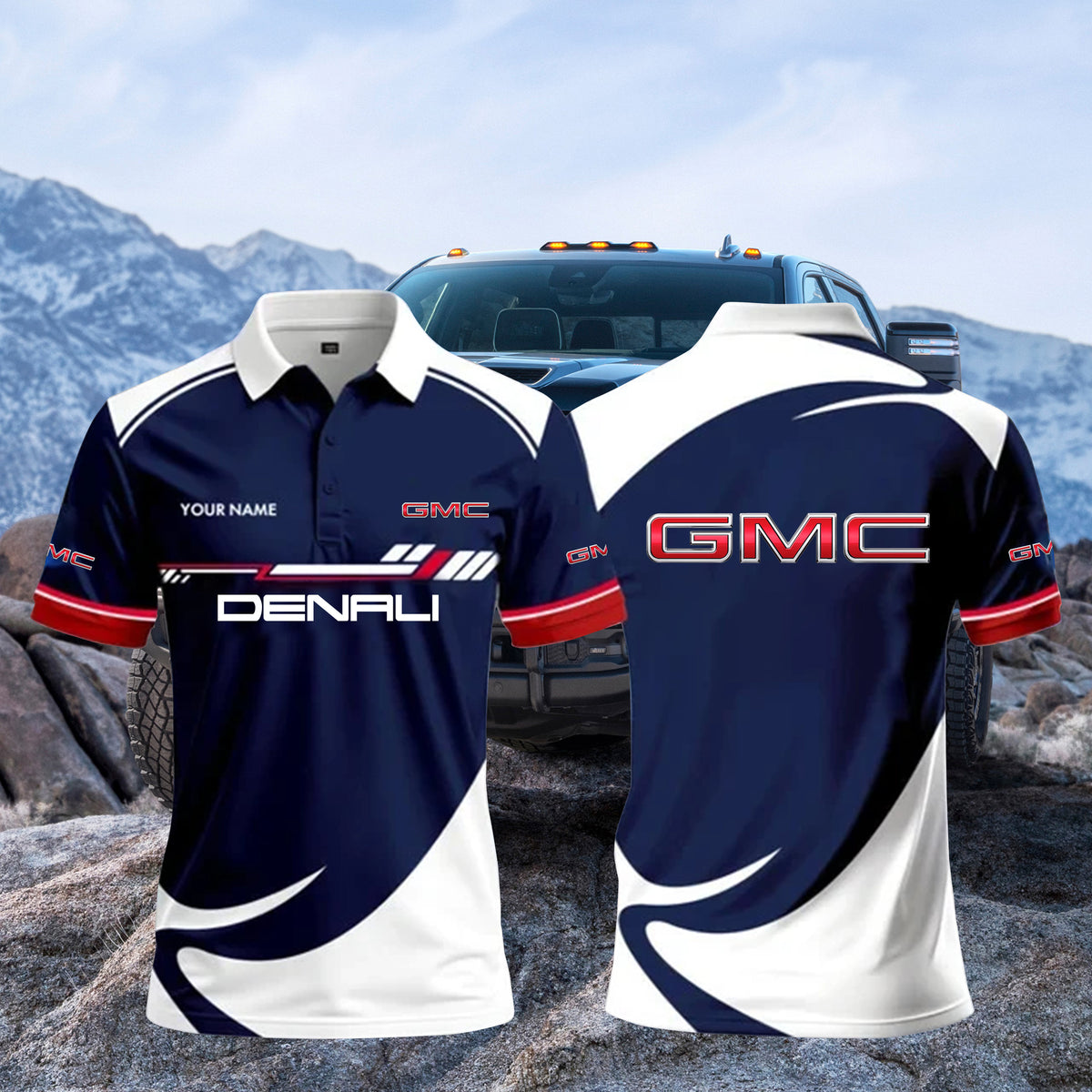 3D All Over Printed GMC DENALI Polo Shirt Limited Edition PL08071