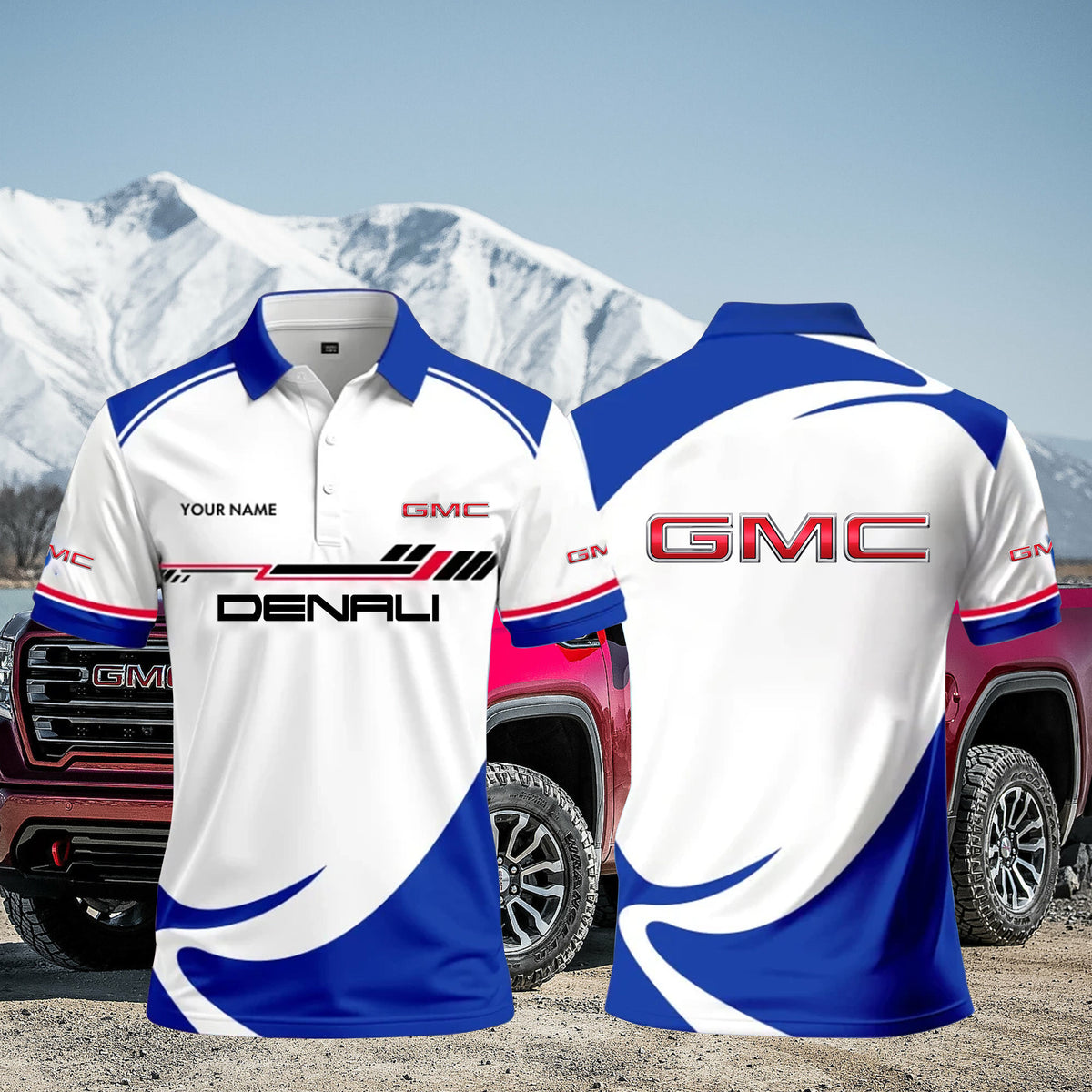 3D All Over Printed GMC DENALI Polo Shirt Limited Edition PL08071