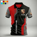 3D All Over Printed Porsche Polo Shirt Limited Edition PL09032