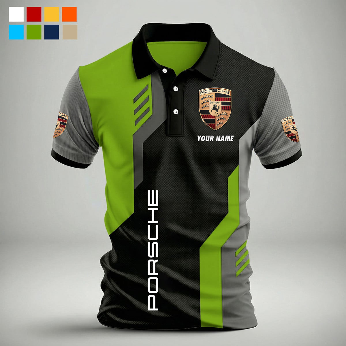 3D All Over Printed Porsche Polo Shirt Limited Edition PL09032