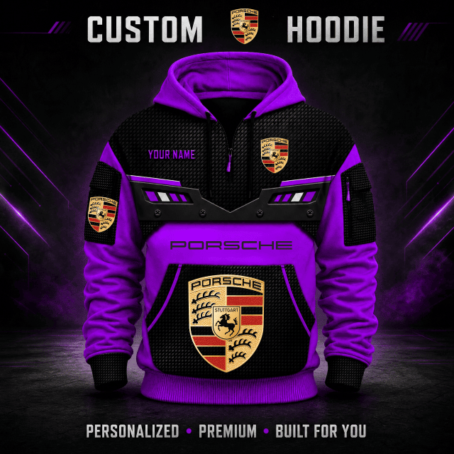 Porsche Custom Quarter Zip Hoodie HD26092