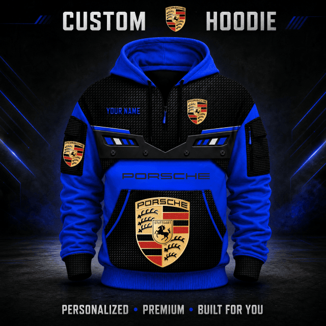Porsche Custom Quarter Zip Hoodie HD26092
