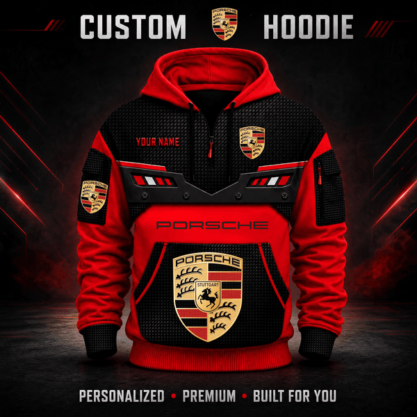 Porsche Custom Quarter Zip Hoodie HD26092