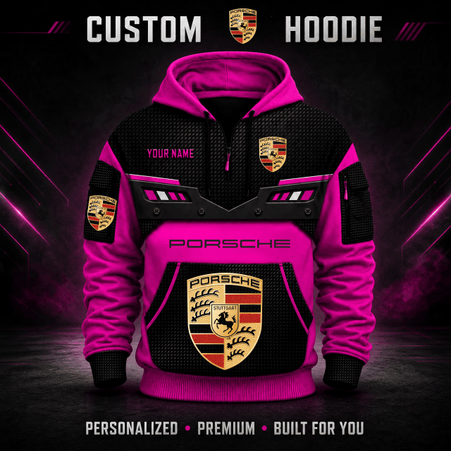 Porsche Custom Quarter Zip Hoodie HD26092