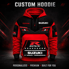 Suzuki GSX Custom Quarter Zip Hoodie HD011001
