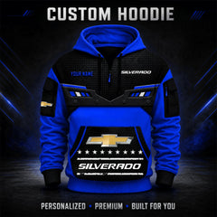 Chevrolet Silverado Custom Quarter Zip Hoodie HD021002