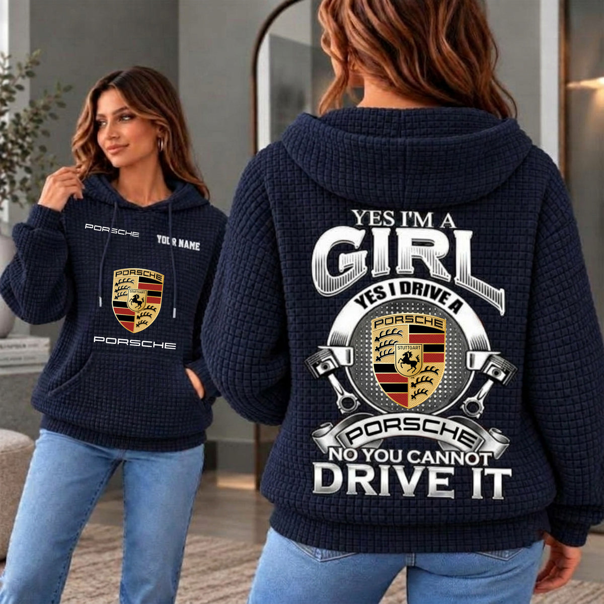 Porsche Cusom Name Casual Design Women Hoodie CASH08102