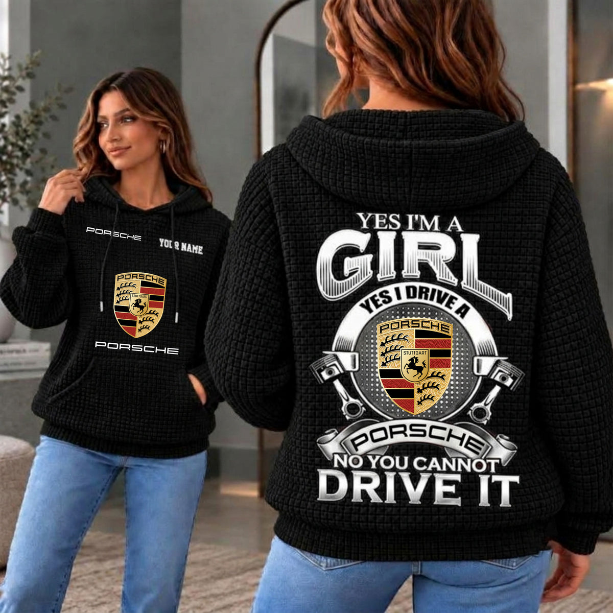 Porsche Cusom Name Casual Design Women Hoodie CASH08102