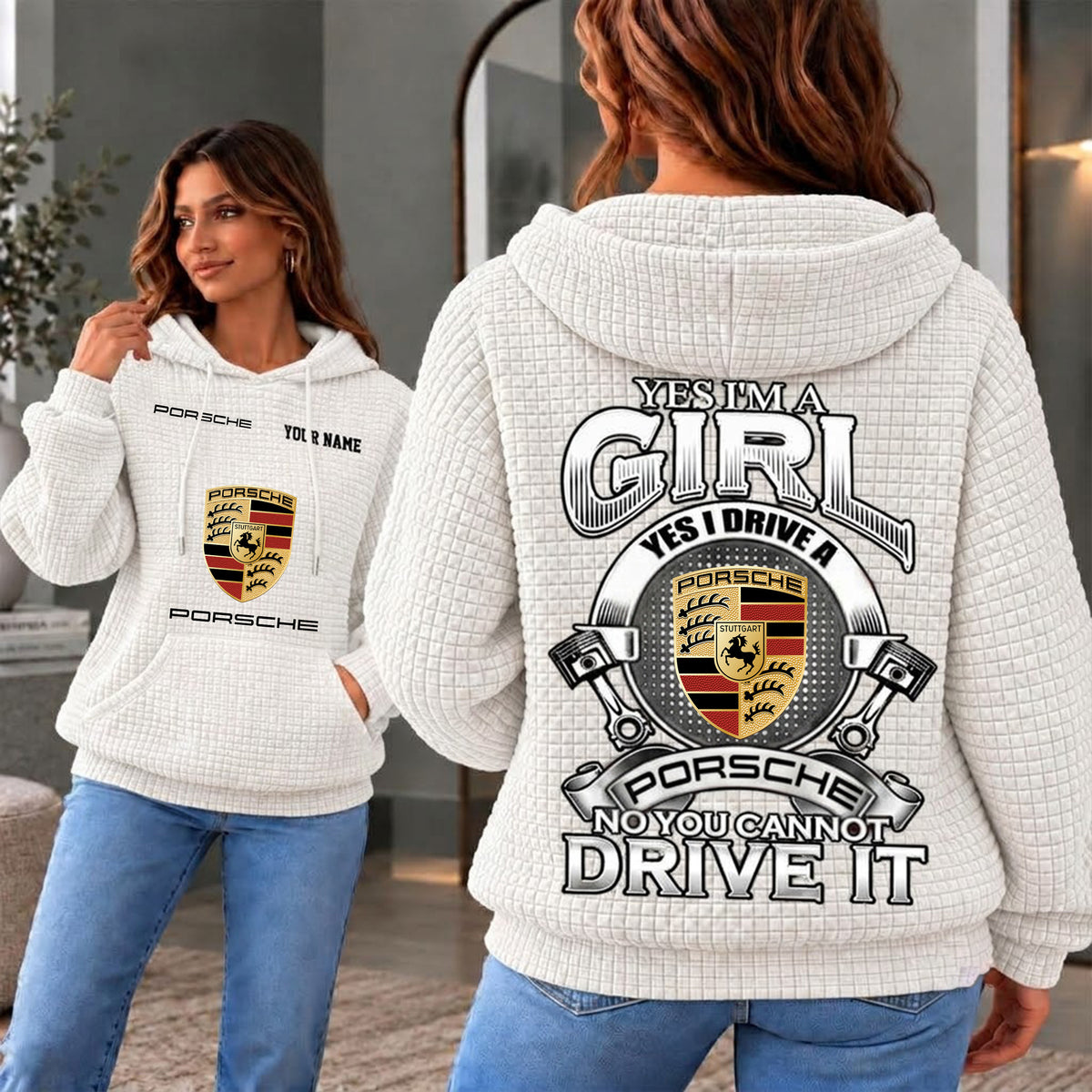 Porsche Cusom Name Casual Design Women Hoodie CASH08102