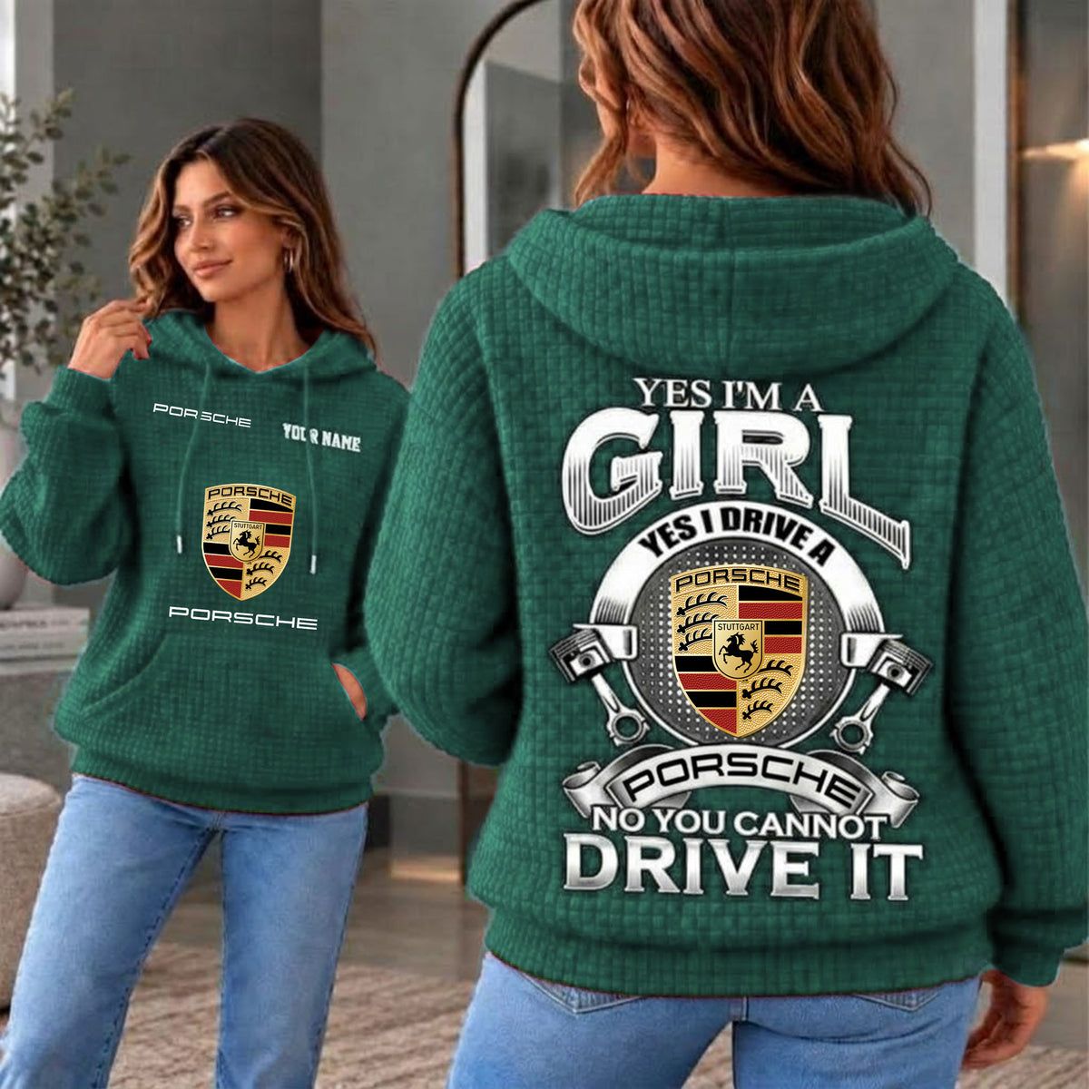 Porsche Cusom Name Casual Design Women Hoodie CASH08102