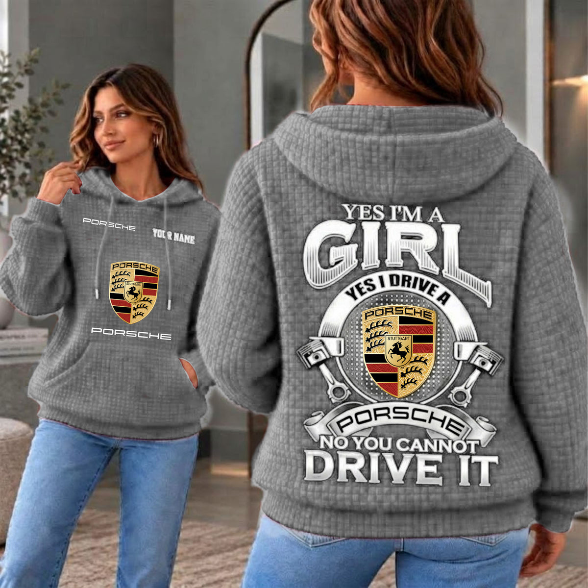 Porsche Cusom Name Casual Design Women Hoodie CASH08102